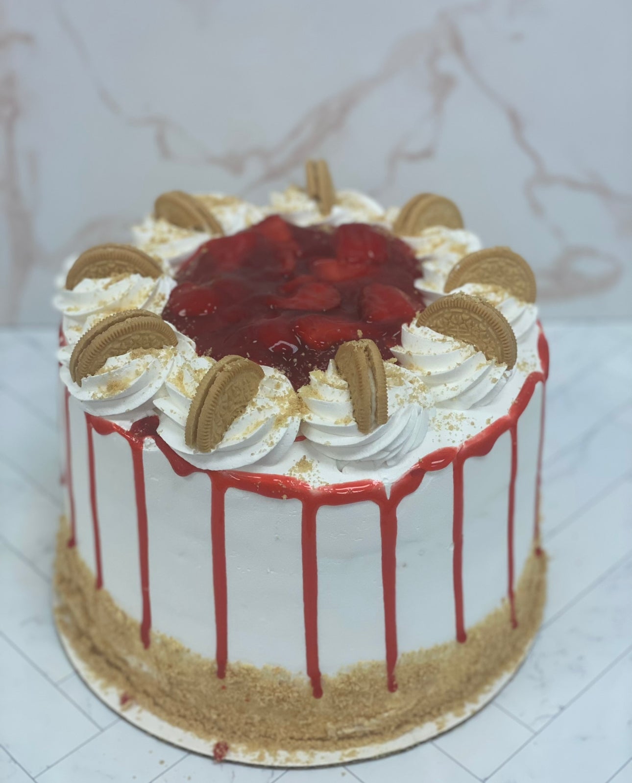Strawberry Golden Oreo Ultimate Cheesecake