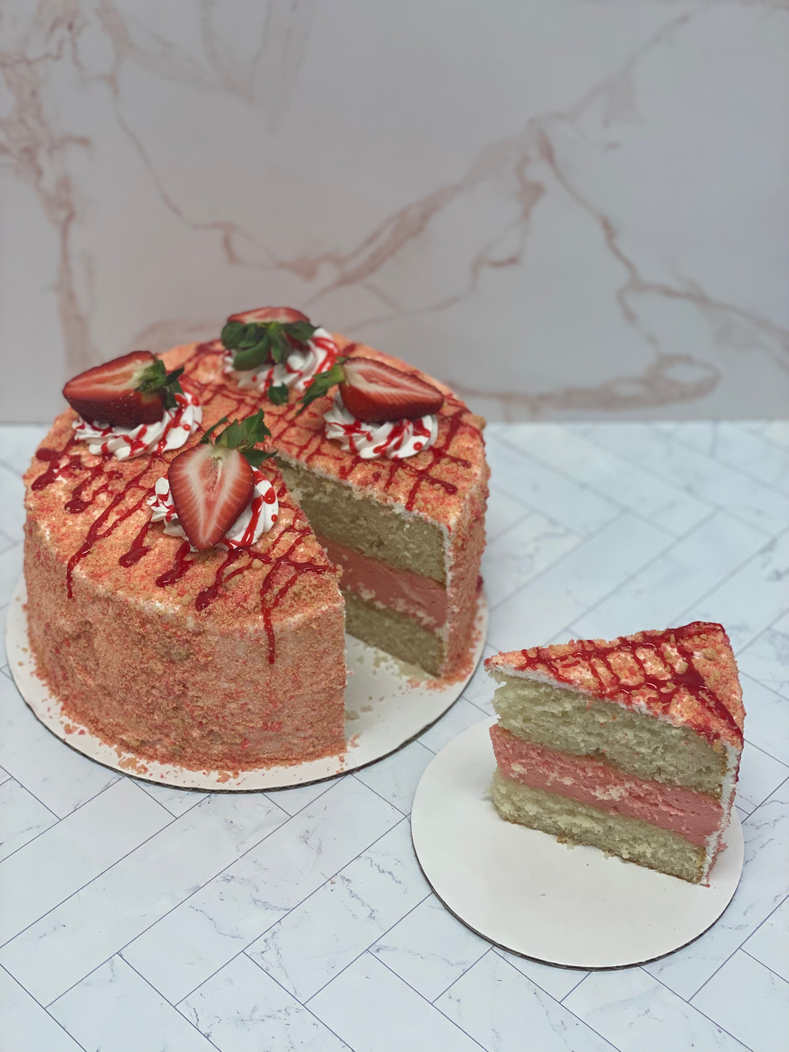 Strawberry Crunch Cheesecake Duo