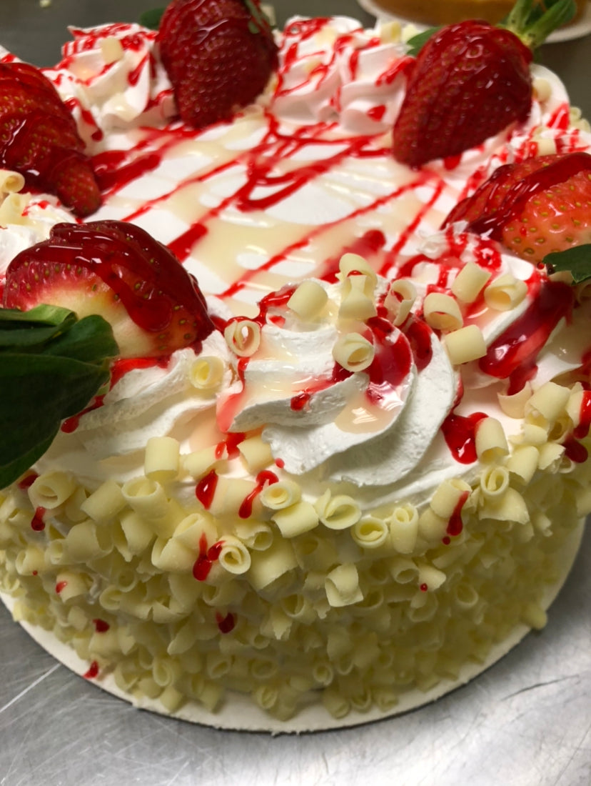 White Chocolate Strawberry Oreo Cheesecake Cake