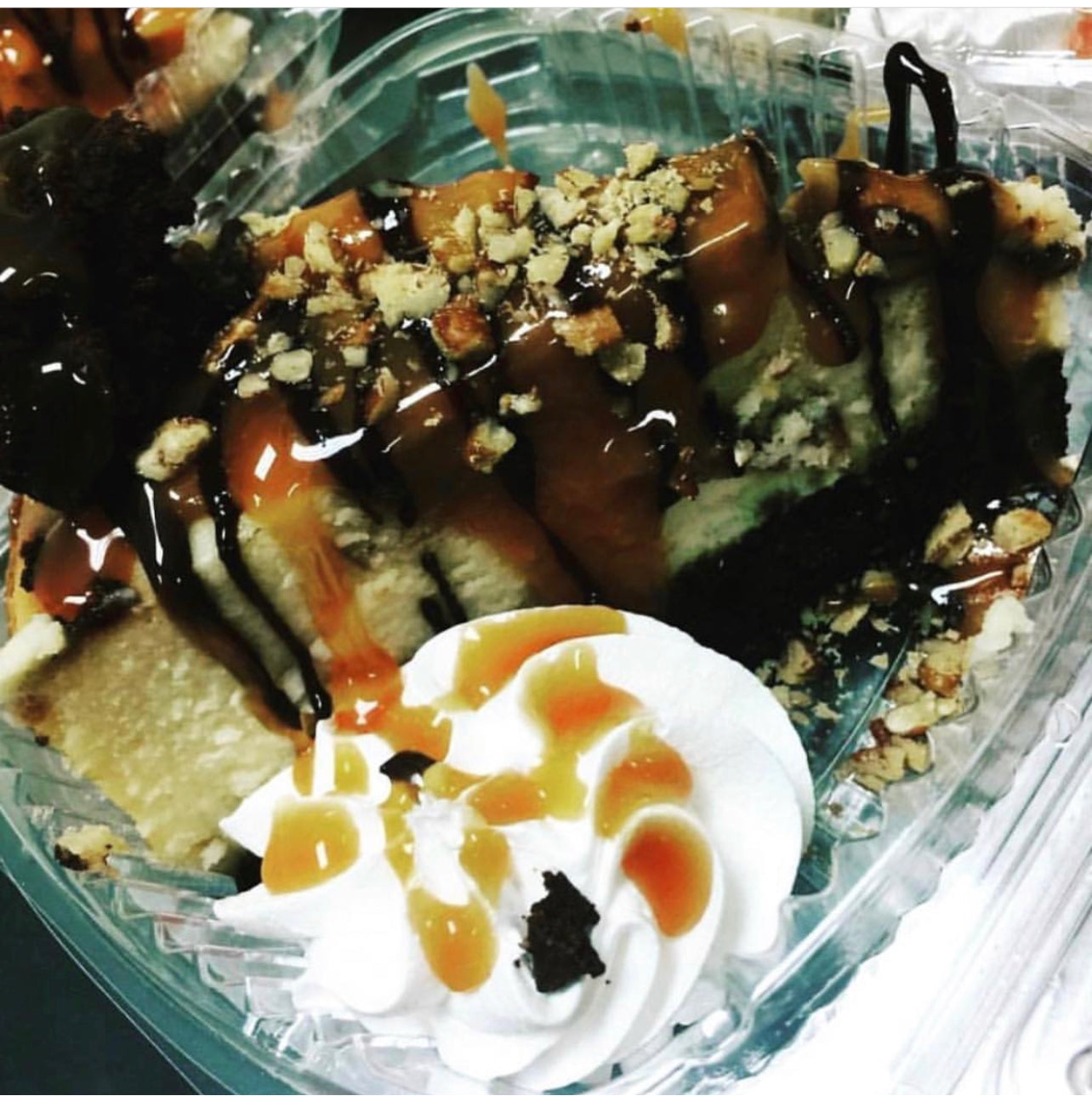 Brownie Caramel Turtle Cheesecake Duo